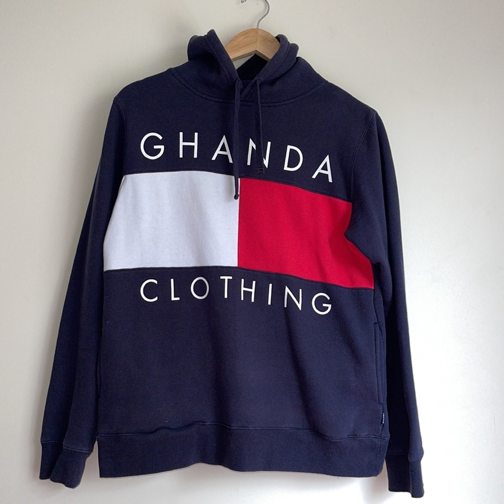 GHANDA | Tricolour statement hoodie - Picture 6 of 7